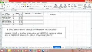 Excel - Fun&ccedil;&atilde;o SE (Aumento Salarial)