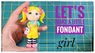 fondant girl cake topper tutorial/fondant girl tutorial/fondant girl cake topper/doll topper cake