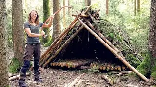 Building a semi-permanent Shelter from natural materials only