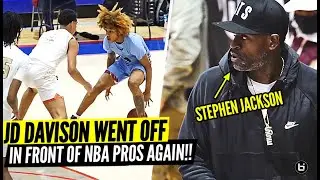 JD Davison Gets CRAZY BLOCKS & BUCKETS In Front of NBA Pros!!