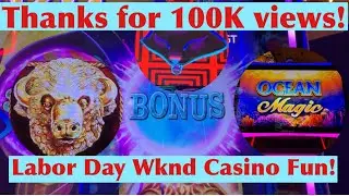Labor Day Weekend Bonus Wins feat. Buffalo Gold Revolution, Ocean Magic, and HEXBREAKER 3