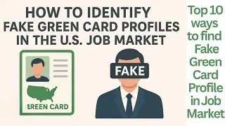How to Identify a Fake Green Card Profile in the U.S. Job Market | Tips for Recruiters & Employers