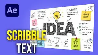 How to Make a Scribble Text Effect in After Effects No Plugins