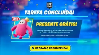 RESGATE AGORA! NOVO *PRESENTE GR&Aacute;TIS* FALL GUYS no FORTNITE! (COMO RESGATAR FALL GUYS FORTNITE)