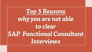 Reasons why resume is rejected | sap resume rejection | sap functional consultant interview failed