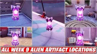 Fortnite All week 9 Alien Artifacts Locations! Chapter 2 Season 7