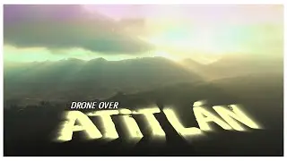 Drone over Lake Atitlan Guatemala