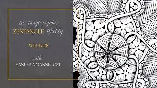 FOLIUM Tangle Tutorial | Week 28 - Zentangle Weekly 2026