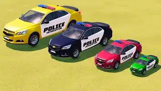 TRANSPORTING small to GIANT POLICE CARS with EMERGENY VEHICLES ! FS22