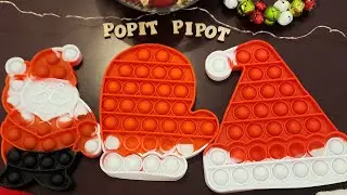 UNBOXING CHRISTMAS FIDGET TOYS | ASMR | NO TALK | NO MUSIC | SATISFYING | RELAXING | POP IT