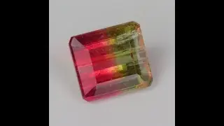 Emerald Cut BiColor Tourmaline 2.66 Carats