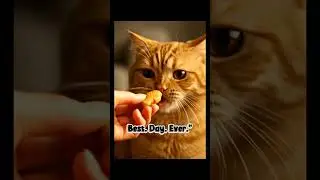 when the treat bag opens ❗#catshorts #funnycats #treattime #cat #aicat