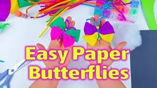 Easy Crepe Paper Butterfly Crafts for Kids | FUN SUMMER DIY
