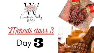 how to make different mehndi shapes in detail/ Mehndi shapes class 3