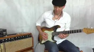 80ties Jim Kelley FACS amp with 1962 Fender Stratocaster