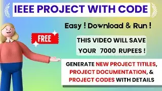 FREE IEEE PROJECT WITH CODE IN TAMIL | IEEE PROJECT TITLES AND CODE FOR FINAL YEAR STUDENTS ✅