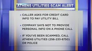 Athens Utilities scam alert