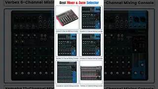 Mixer amplifier 6/10/12/16/20 Chanel Mixer and zone selector #verbexmixer #yamahamixer