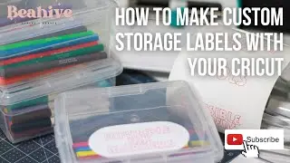 Using Cricut Smart Labels | How to use Cricut Pens | Custom labels for storage bins