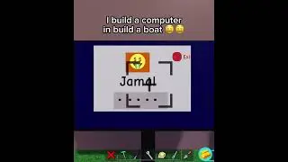 I build a computer in build a boat 🤑🤑 #roblox #buildaboatfortreasure #shorts