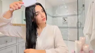 روتين حمامي الصباحي وتصفيف شعري #TYMO