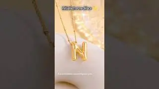 Initial letter necklace | anti tarnish pendent #gift #initial #jewelry
