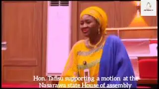 Hon. Tafisu supporting a motion at the Nasarawa state House of assembly. Pls watch this