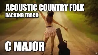 Acoustic Country Folk Guitar Backing Track In C Major
