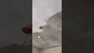 teto revestido com argamassa