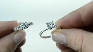 Engagement Rings with Accent Stones by Brillianteers.com