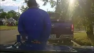 Body cam of Michigan state trooper traffic stop