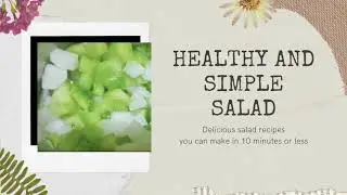 Capsicum and Radish ,Healthy and Simple Salad