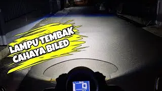 TES CAHAYA LAMPU TEMBAK IBRIGHT L10 DIJALAN RAYA MALAM HARI