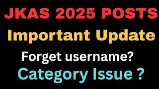 JKAS 2025 POSTS UPDATE / JKPSC PRELIMS 2025/ HOW TO FILL JKAS 2025 FORM /ELIGIBILTY 