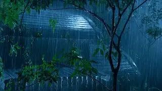 Beat Stress & Goodbye Insomnia in 3 Minutes 🌧️ Heavy Rain & Thunder on Tin Roof (No Ads)