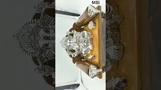 KA031B // Divine Pure Silver Ganesh Ji Statue 🚩 | Luxury Spiritual Decor