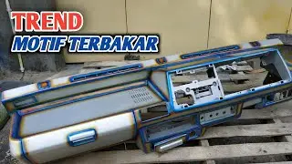 Belajar membuat motif terbakar yang lagi trend // diton premium // PONDOH CUSTOM