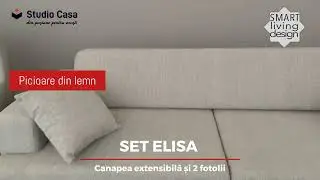 Set canapea extensibilă cu 2 fotolii ELISA _no_site - Studio Casa