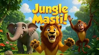 🦁 Jungle Masti Party 🐘 | Fun Animal Song | Kids Cartoon 3D | Dancing Animals Cartoon