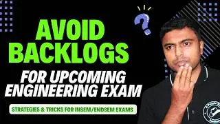 Avoid Backlogs For Upcoming Engineering Exam - Strategies For Insem/Endsem Exams | #sppu #examstudy