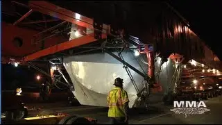 LACMA: Levitated Mass - On The Move (The 340-ton Rock)