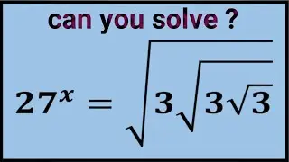 Nice Square Root Math Simplification  || Find the value of x