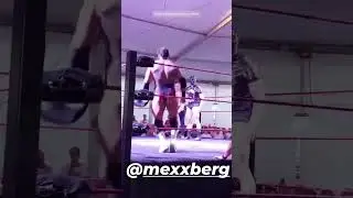 Mexxberg appears at EWA Prater Catchen to confront Mike D. - Pro wrestling