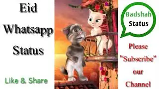 Talking Tom Eid Mubarak Funny Video Status_Badshah Status.