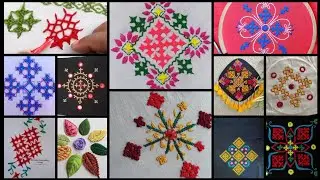  Gujarati Floral Embroidery Design• Traditional Gujarati Flower Embroidery Work