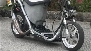 Sym Jolie (DD50) Scooter Rebuild Episode 4. (Body work, fixing cracked plastic and new air filter)