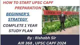 CAPF 2025 & 2026 strategy. || join WhatsApp group for CAPF guidance by Rishabh sir|| #course4force