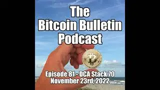 #81 Bitcoin Black Friday Sale DCA Stack 70 November 23rd, 2022