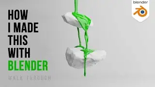 Paint fluid simulation with Blender 3D