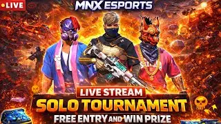 🔥 FREE FIRE LIVE SOLO TOURNAMENT | FREE ENTRY 😱 JOIN & WIN CASH 🏆 #freefire #freefiremax #fflive